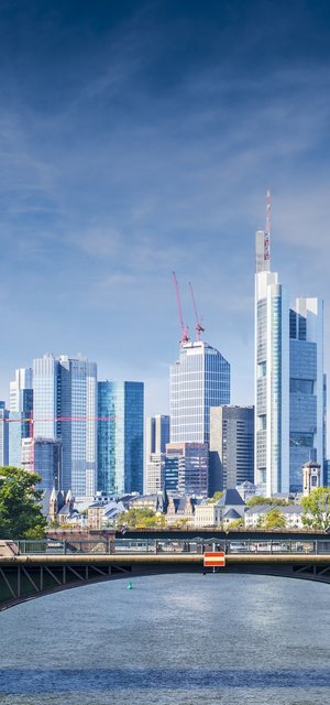 Skyline von Frankfurt, Deutschland